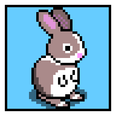 Bunny still image from Holiday PixelCard 2017.